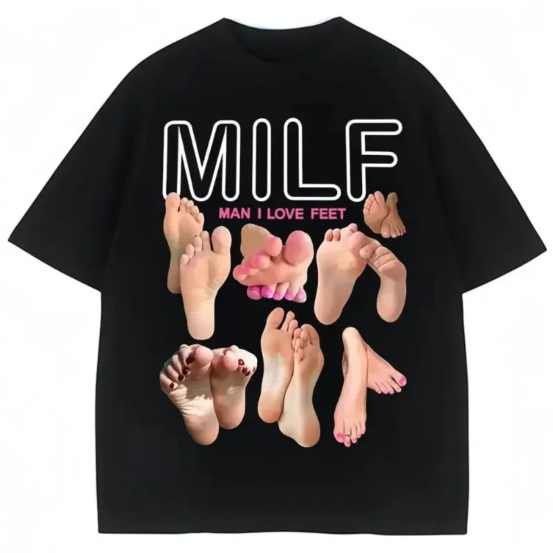 Summer Men's Funny Pattern Printed T-Shirt Cotton Casual Streetwear Graphic Tee