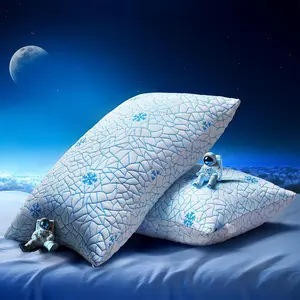 Pillows  Size 2 Pack Shredded Memory , Adjustable Height Side Sleepers Pillow with Washable Cover for  and  Sleepers ((2 Pack))