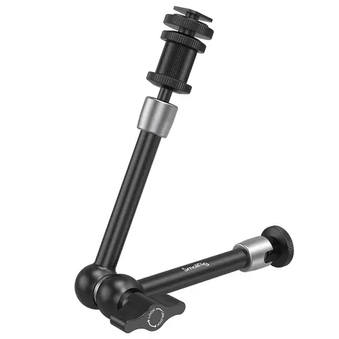 SmallRig Articulating Arm 11" Cold Shoe Mount Camera Monitor Light Holder, Rosette Magic Arm with Durable Stainless Steel Joint & Locking Knob, Steady Mount for 2.8kg Load (1498B)