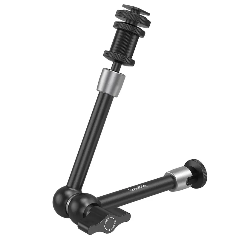 SmallRig Articulating Arm 11" Cold Shoe Mount Camera Monitor Light Holder, Rosette Magic Arm with Durable Stainless Steel Joint & Locking Knob, Steady Mount for 2.8kg Load (1498B)