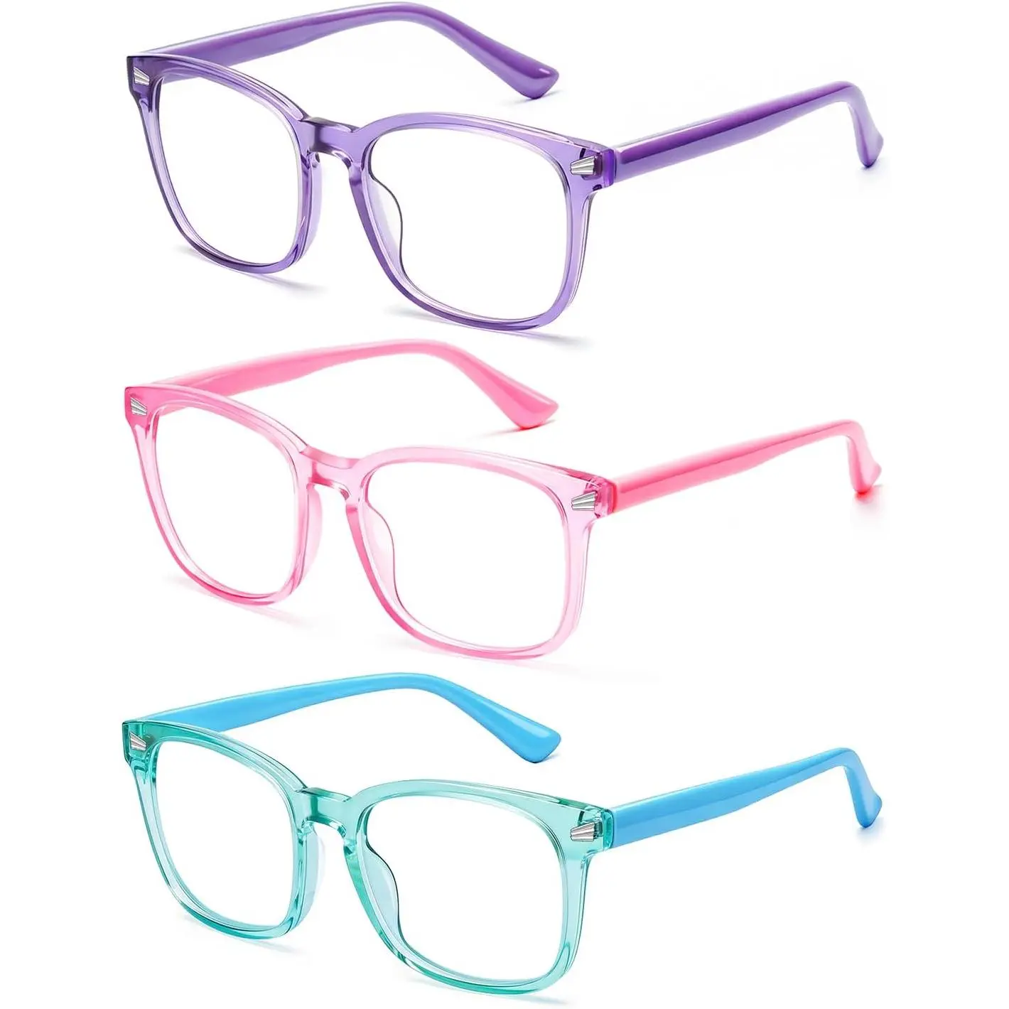 ST-45 Blue Light Glasses for Kids Girls Boys Anti Glare Blue Light Blocking Glasses for Computer Eye Strain Screen Glasses