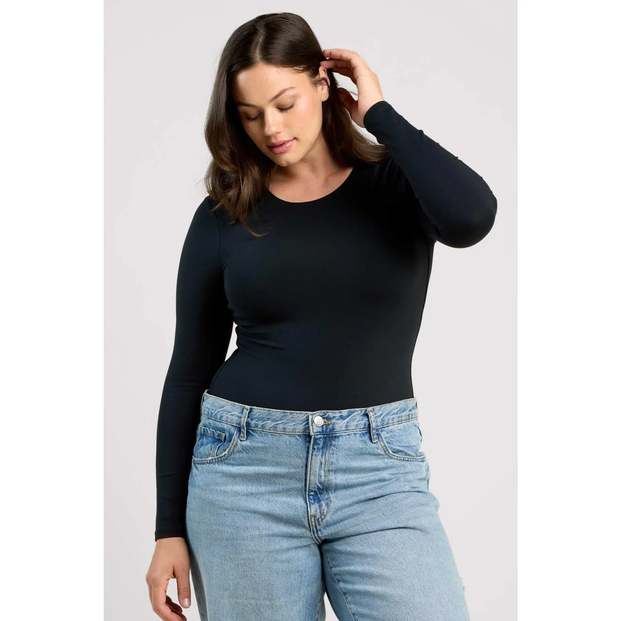 Long Sleeve Crewneck Bodysuit