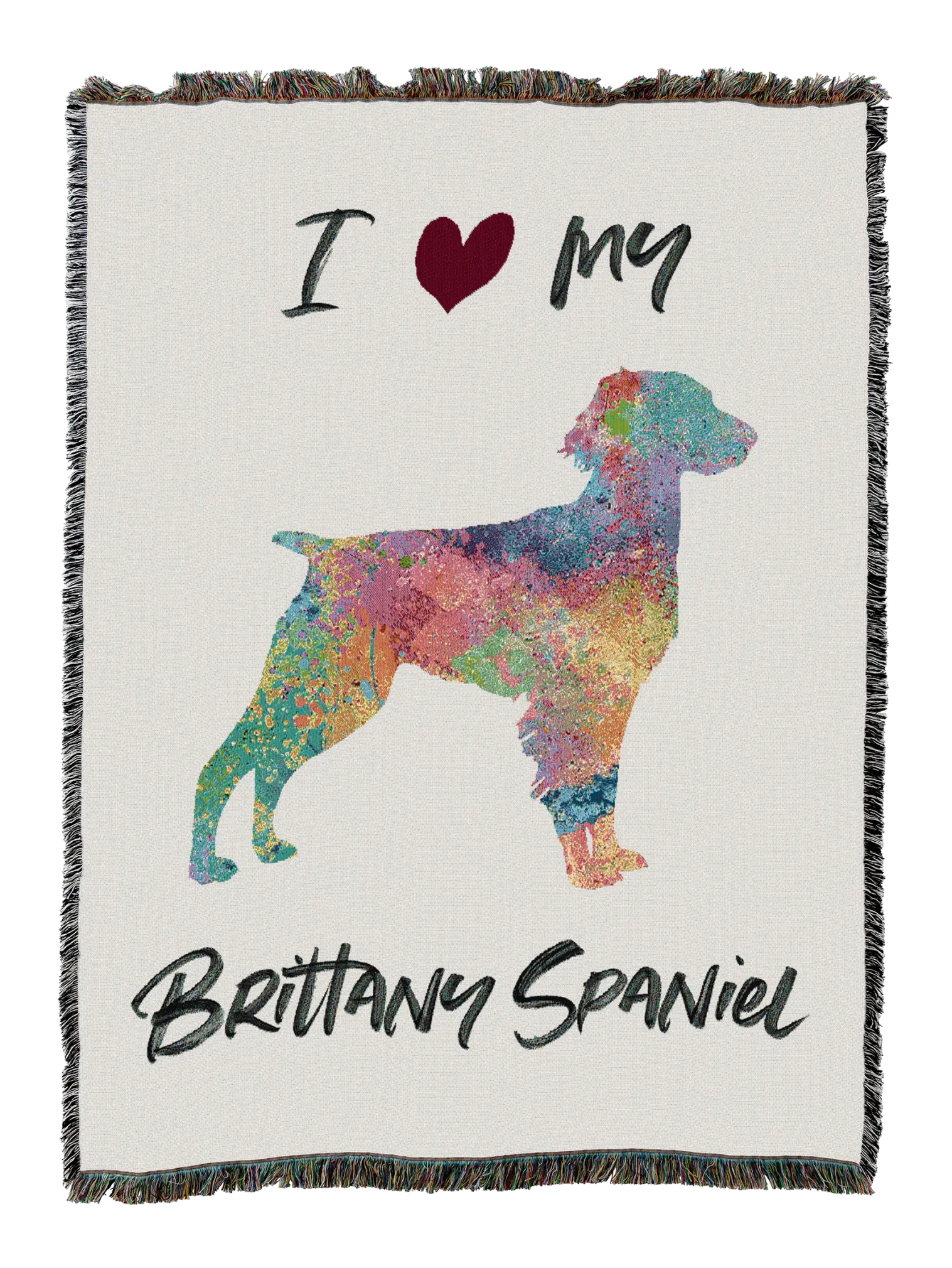 Splash Brittany Spaniel Blanket
