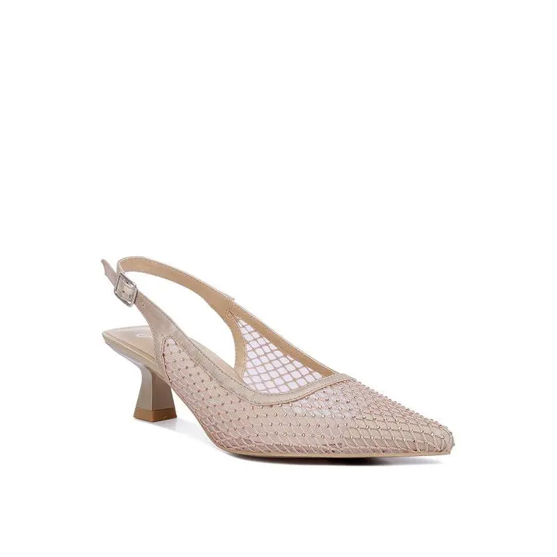 Siev Rhinestone Slingback Mules