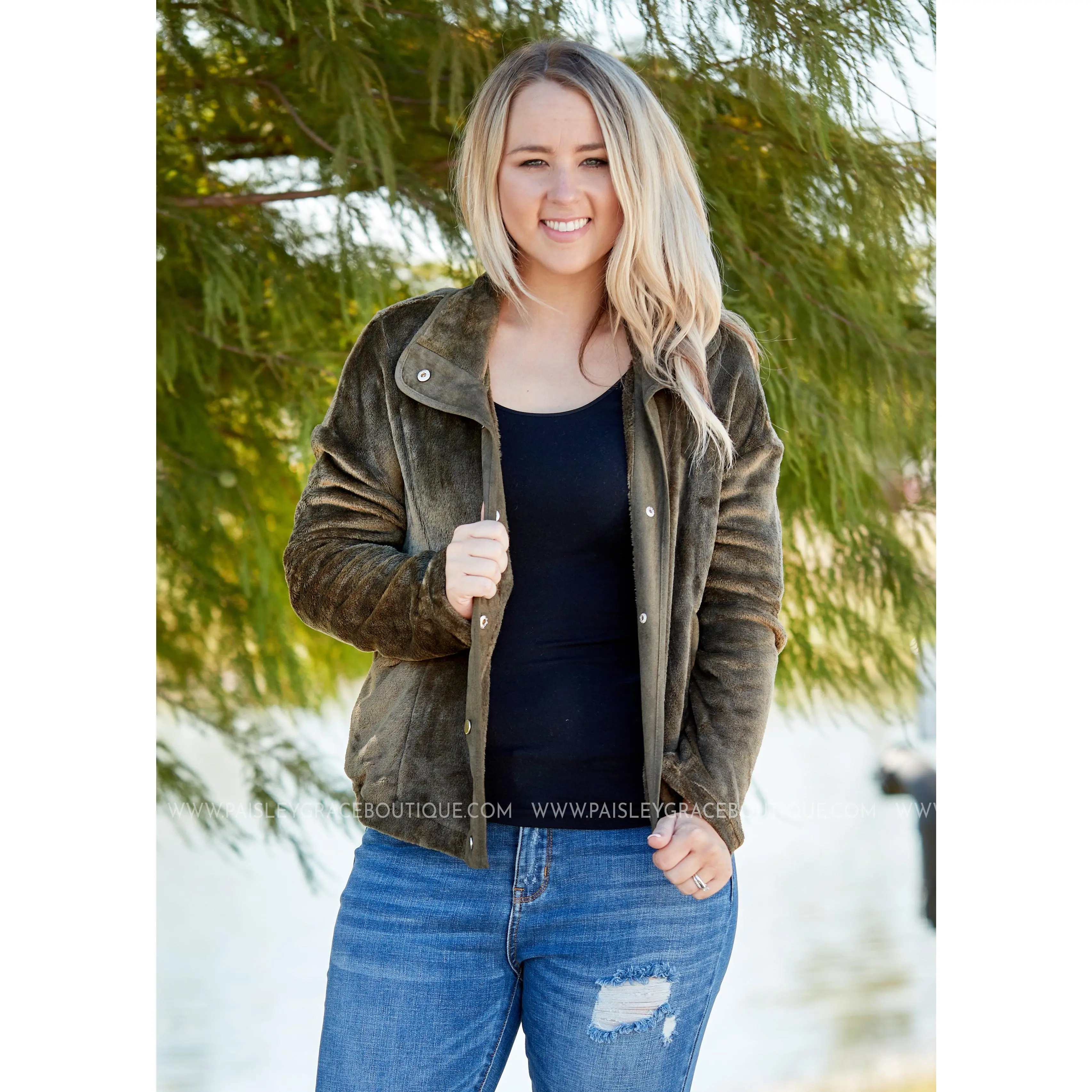 Aspen Adventures Jacket- OLIVE - LAST ONESS FINAL SALE