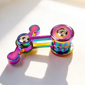 Metal Sensory Fidget Hand Toys, Focus Finger Spinning Toys for Adults, Relieves Stress & Boredom, Perfect Office Gift, Stress Relief Fidgeting, Stress Relief Tools