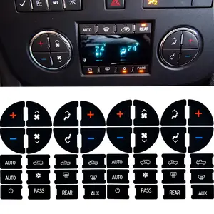 2 Packs Ac Dash Button Repair Kit -compatible With Chevy  For Fixing Ruined Faded A/c Control Buttons - Decal Replacement Fits Select 07-14 Gm Car Suv Van Truck Accessories