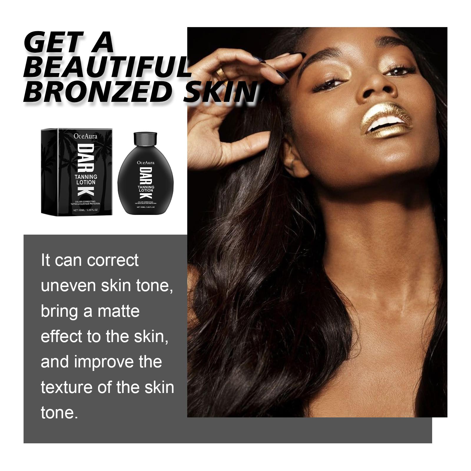 EELHOE Dark tanning lotion, Long-Lasting Sunless Tanner for Deep Bronze, Sweet Cherry Antioxidant & Sunflower Oil, Even Tone Matte Finish, Hydrating Self Tanner for All Skin Intensive Gel spray sunscreen express hour