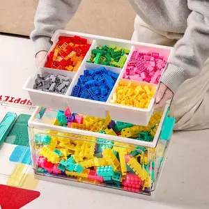 Stackable Storage Container for Toys, Large Capacity Organizer for Kids Rooms and Classrooms, Multifunctional Storage Bin for Sorting