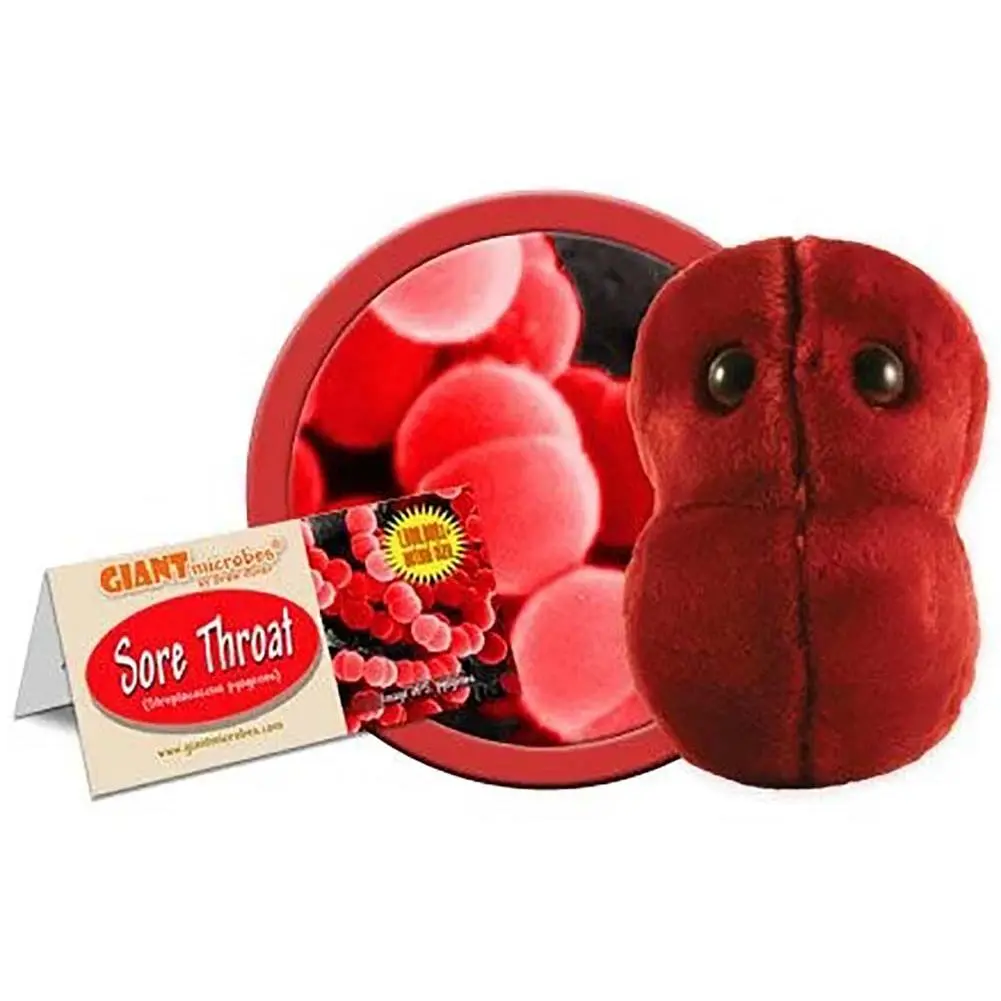 Giant Microbes Plush - Sore Throat-Streptococcus