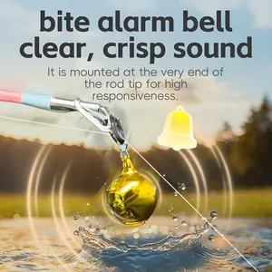 Pack of 10, fishing bells, hook-biting alarm bells, essential fishing tools