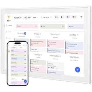Digital Calendar, 10.1inch Smart WiFi Electronic Calendar&Chore Chart, IPS Touch Screen HD Display for Family Schedules, Share Moments Instantly from Anywhere - New