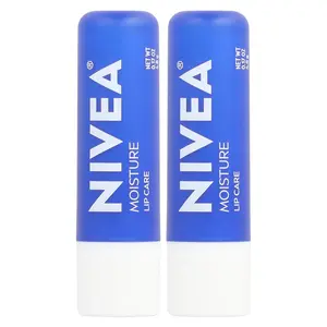 Nivea Moisture Lip Care, 2 Sticks, 0.17 oz (4.8 g) Each