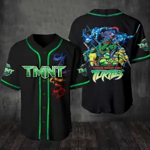 Teenage Mutant Ninja Turtles Baseball Tee Jersey Shirt
