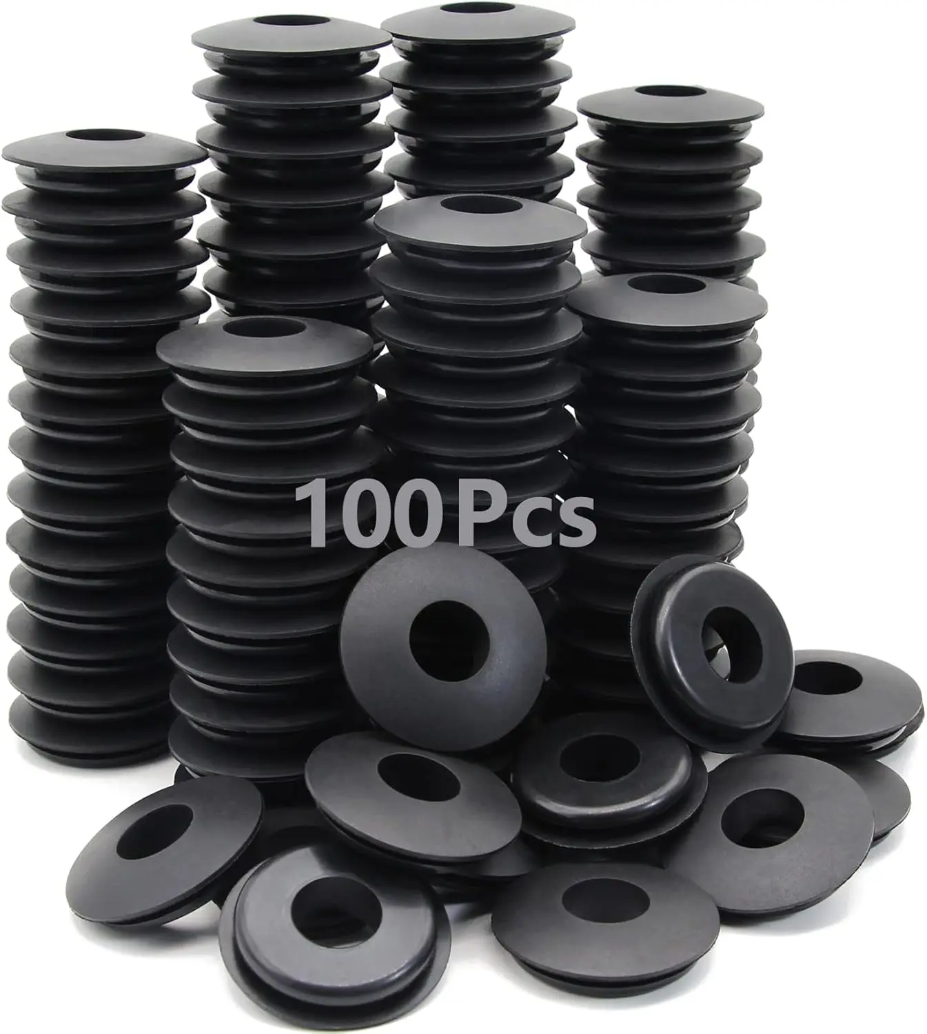100pcs Glad Hand Seals Rubber Truck Gladhand Seals Polyurethane PU Seal Washers Grommets Round Gaskets, for Semi Trucks Trailers Tractors, Parts Number 10028