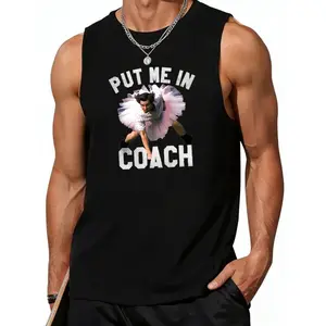 Put Me in Coach Jim Carey Vests Cotton T shirt Funny Soft Summer