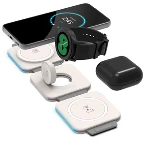 3in1 Foldable Wireless Charging Travel Charger - Galaxy Phone/Buds/Samsung Watch