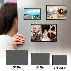 1/3/5 Quality Rubber Soft Magnetic Photo Frames, Waterproof PVC Fridge Magnet Frames for Party Decorations, Valentine's Day Gifts, Fun Photo Memory Displays