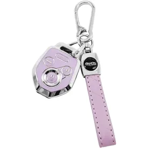 Sbbaru Key Fob with Keychain, Vehicle Remote Key Accessories, Compatible with Ascent, BRZ, Outback, Crosstrek, Impreza, Legacy, Forester, STI, Solterra, WRX, XV 2008-2019 (Purple)