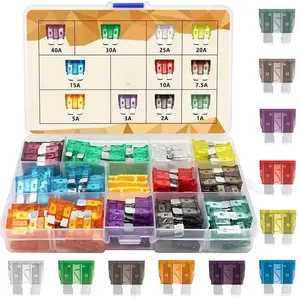 140 Pieces Fuses Automotive - Standard Blade Car Fuse Kit, Auto Fuse Assorted for Marine, RV, Camper, Boat, Truck (1A 2A 3A 5A 7.5A 10A 15A 20A 25A 30A 40AMP)