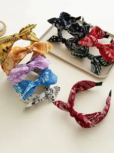 Paisley Print Bow Hairband, Fashion Accessory for Women and Girls, Perfect Gift for Fashion Lovers, Stylish Headwear