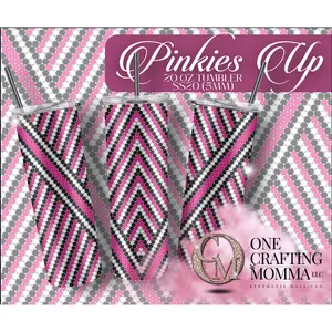 Pinkies Up Rhinestone Template