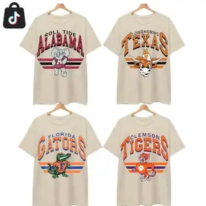 Vintage College Football T-Shirt, University Sports Graphic Tee, Classic Game Day Shirt, Unisex Cotton Fan Top, Retro Sportswear