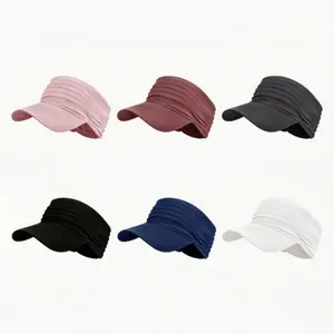 2PCS Open-Top Sun Hat: Fashionable Outdoor Sports Hat for Men and Women, Quick-Dry and UV-Protective, Adult Running Cap