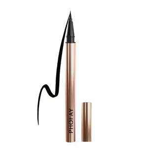 PHOFAY 24H Long Lasting Liquid Eyeliner, Waterproof Smudge-Proof Matte Black Eye Liner Pen, Ultra Fine Tip Precision Eye Makeup, Sweat-Proof Quick Dry Eyeliner