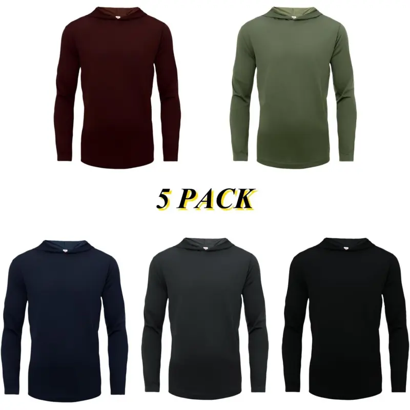 LEEHANTON Men's UPF 50+ Sun Protection Hoodie, Lightweight Long-Sleeve Quick-Dry Athletic Zip-Up Sweatwear for Running and Workout, Male