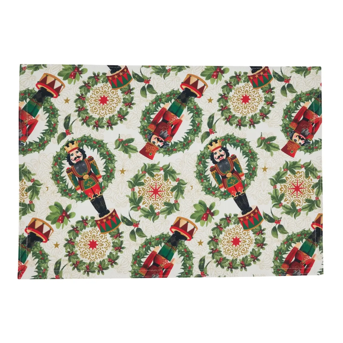 20 x 0.25 x 14 in. Nutcracker Design Placemats, Red - Set of 4