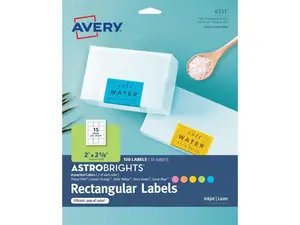 Avery® Astrobrights Color Easy Peel Labels Avery® Astrobrights Color Easy Peel Labels