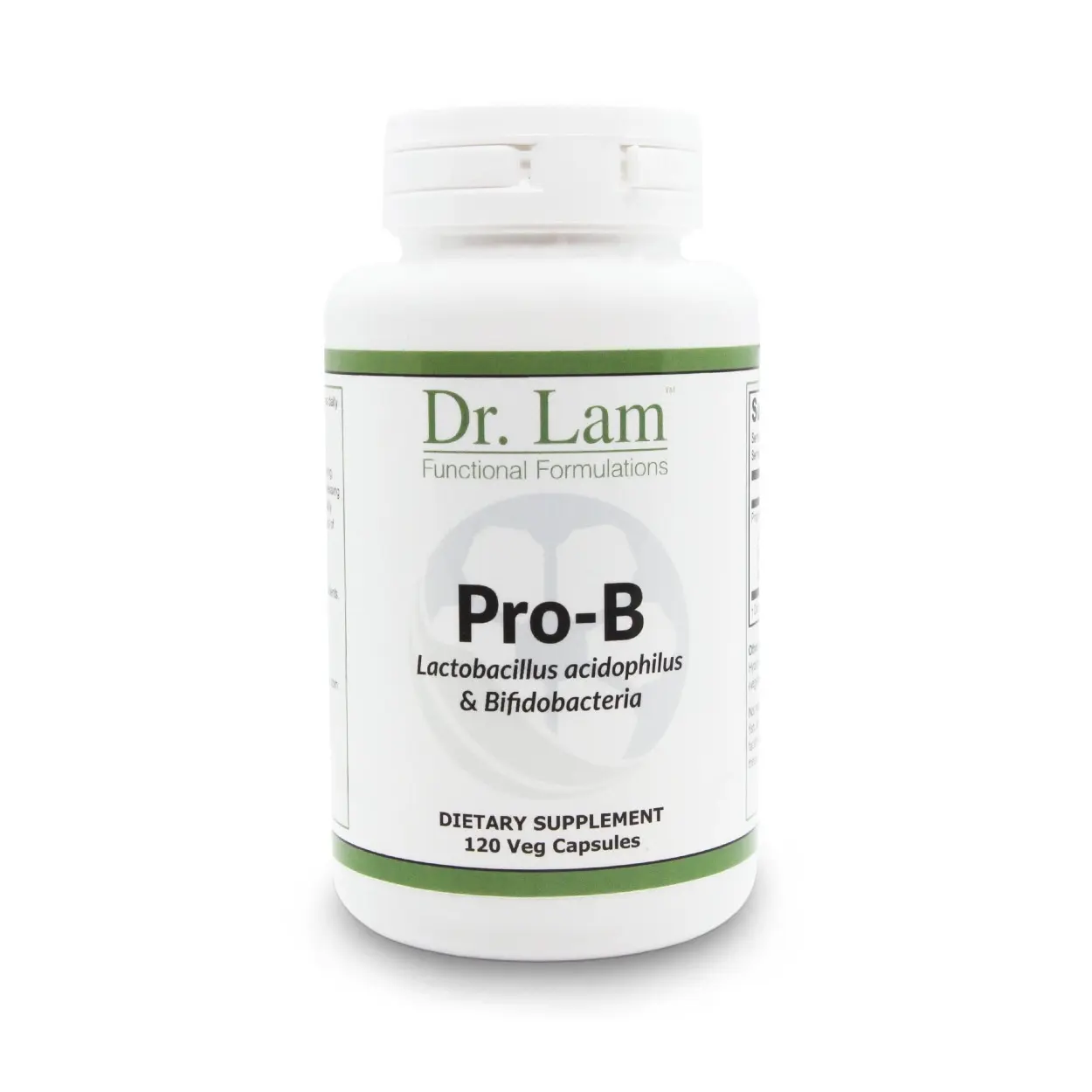 Dr. Lam Pro-B – Daily Probiotic Blend with Acidophilus for Gut & Skin Support | 120 Vegan Capsules