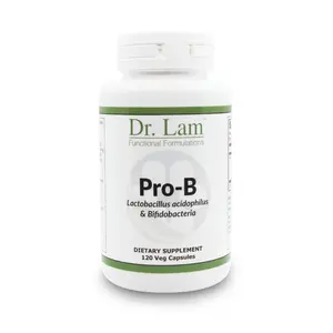 Dr. Lam Pro-B – Daily Probiotic Blend with Acidophilus for Gut & Skin Support | 120 Vegan Capsules