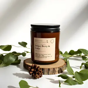 JUNIPER BERRY & CEDAR - 100% NATURAL SOY SCENTED CANDLE