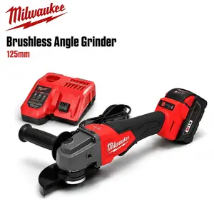 Milwaukee 125mm Brushless Handheld Grinderfor Metal Cutting and Grinding hardware application outdoorfun power nozzle washer screw removal Portable multi tool kit valve core Cordless Level