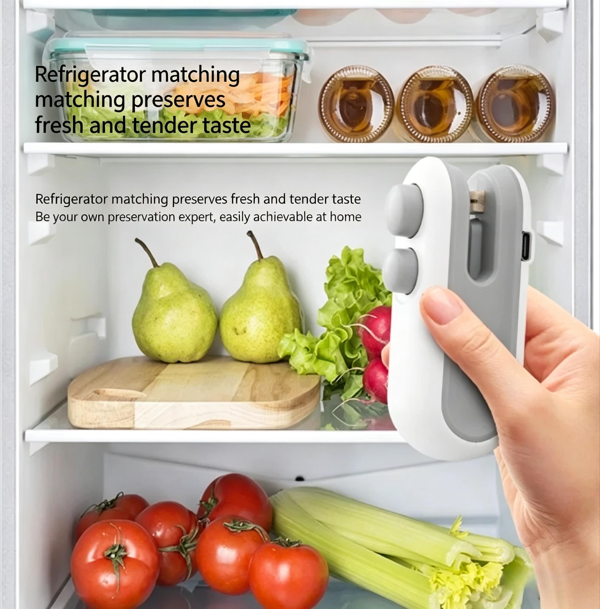 2Pcs Mini Bag Sealer, Portable Heat Sealing Machine for Plastic Bags, Food Storage Bag Sealer