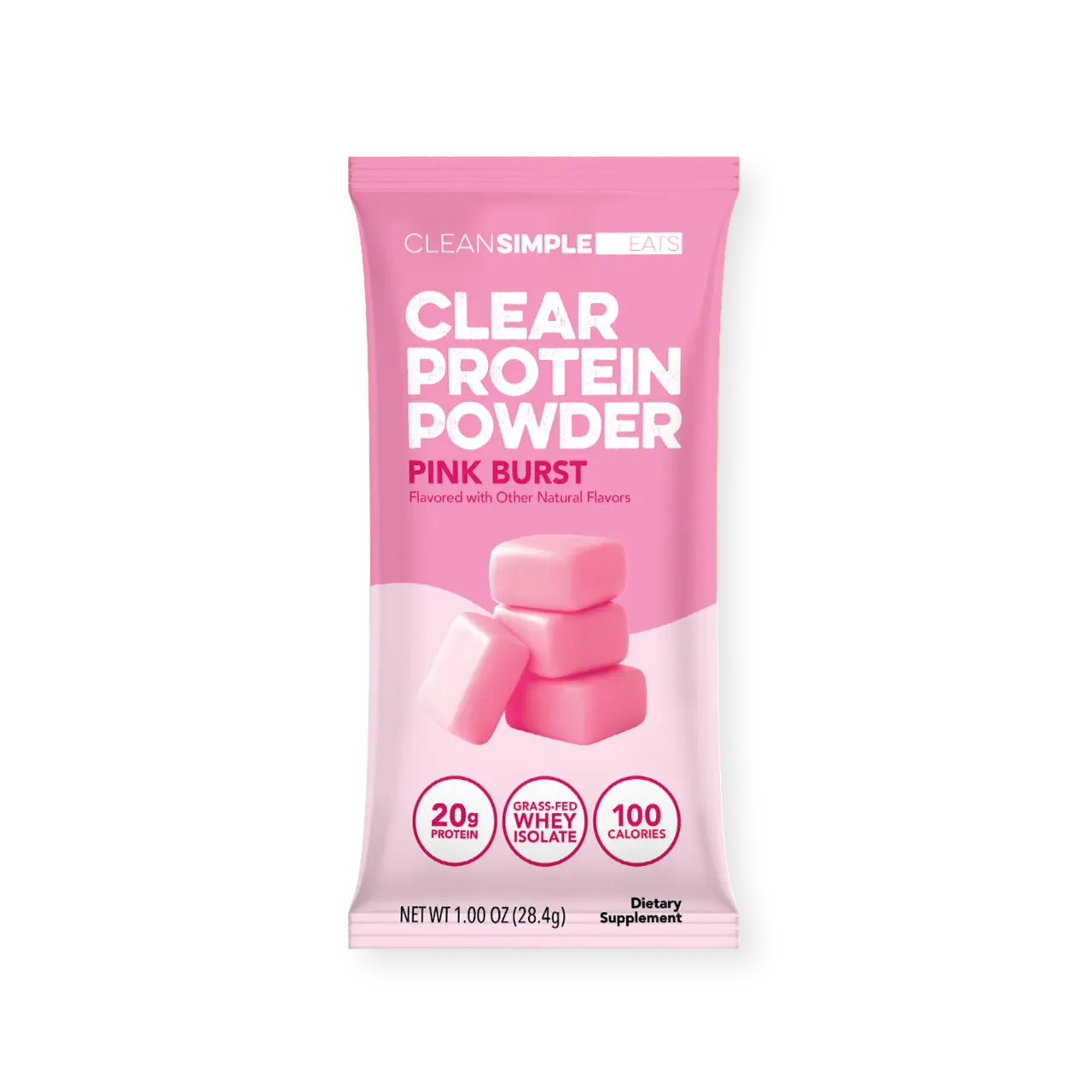 Clear Protein Powder: Pink Burst Single Serving Stick Pack (Tik Tok Exclusive)