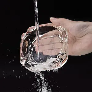 Glass Ashtray, Square Transparent Ashtray, Cool Ashtray, Cute Ashtray, Home Ashtray, Festive & Party Supplies, Lighter