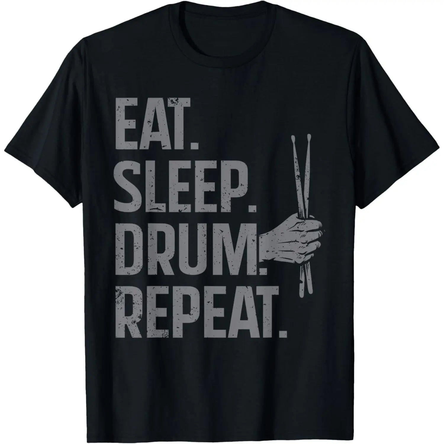 100% Cotton Funny Drumming Art for Men Women Drumline Drum Set Drummer T-Shirt