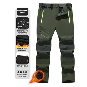 Warm Hiking Pants for Men & Women, Windproof Softshell with Zipper Pockets, Ideal for Fall Winter Outdoor Activities, Lightweight & Versatile, Sports Casual Pants