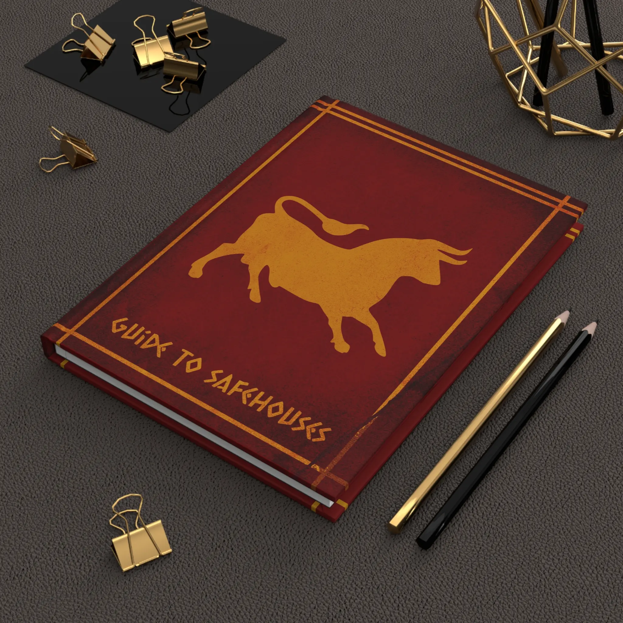 Matte Hardcover Gamer Notebook - Caesar's Legion Guide New Vegas Enthusiasts Journal, Traditional Authentic Design, 150 Lined Pages, Full-Print Durable & Stylish Office Stationery for Gamers, Daily Journaling to Elevate Your Writing Experience