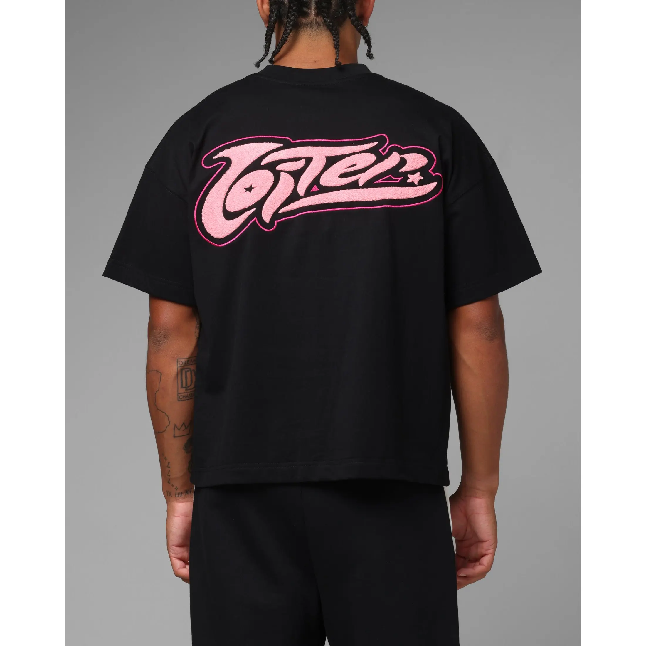 Loiter Jet Stream Chenille T-Shirt Black