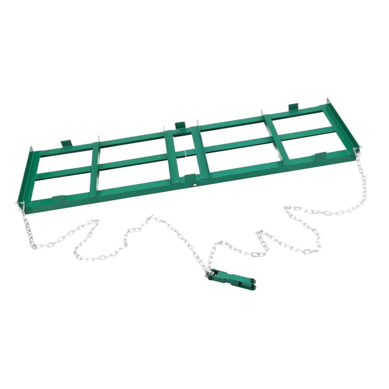 Garvee Heavy Duty Tow-Behind Drag Harrow and Driveway Grader for ATV, UTV, Tractor, and Mower - Adjustable Lawn Leveling and Power Rake Tool in 48, 96 Inch, and 6 FT Sizes for Gravel, Soil, Sand, Pasture, and Hay Maintenance