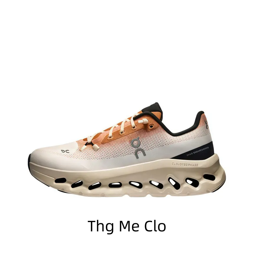 Cream & Burnt Orange Lightweight Running Shoes with Breathable Mesh Upper & Cushioned Hollow Sole for Daily Walks, Gym Sessions, and Casual Outings – Perfect for Active Individuals Seeking Comfort & Earthy Color Accents