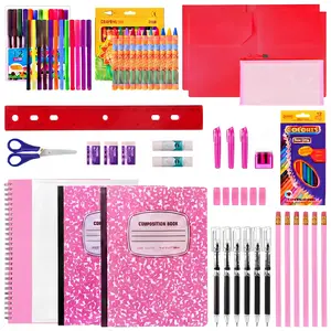 39 Pcs Grades K-5 Back to School Supplies Kit, School Essentials Bundle for Student Include Pencils Notebook Highlighter and More, Preparing for Back to School