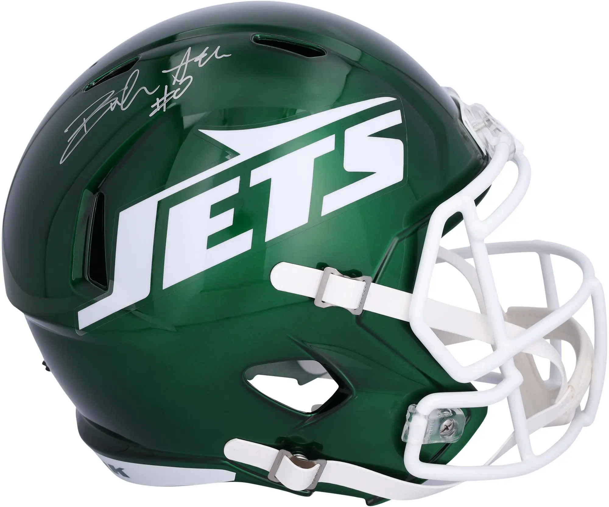 Braelon Allen New York Jets Autographed Riddell 2024 Speed Replica Helmet - Fanatics Authentic Certified