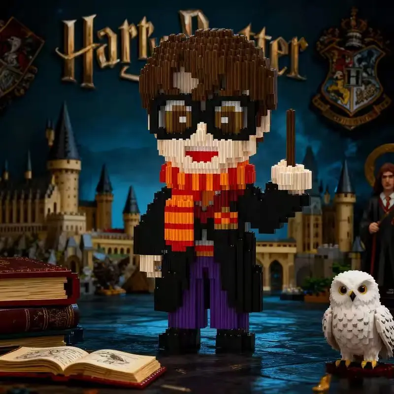 Wwjd Valentine's Day Magic Potter Building Block 3D Puzzle Model Stress Relief Toy, Indoor Decoration, Birthday Christmas New Year Gift, Crafts