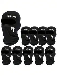 Valentine's Day Hat Unisex Letter & Cross Print, Fitted Sporty Design, Ideal for All Seasons, Perfect for Outdoors & Daily Use