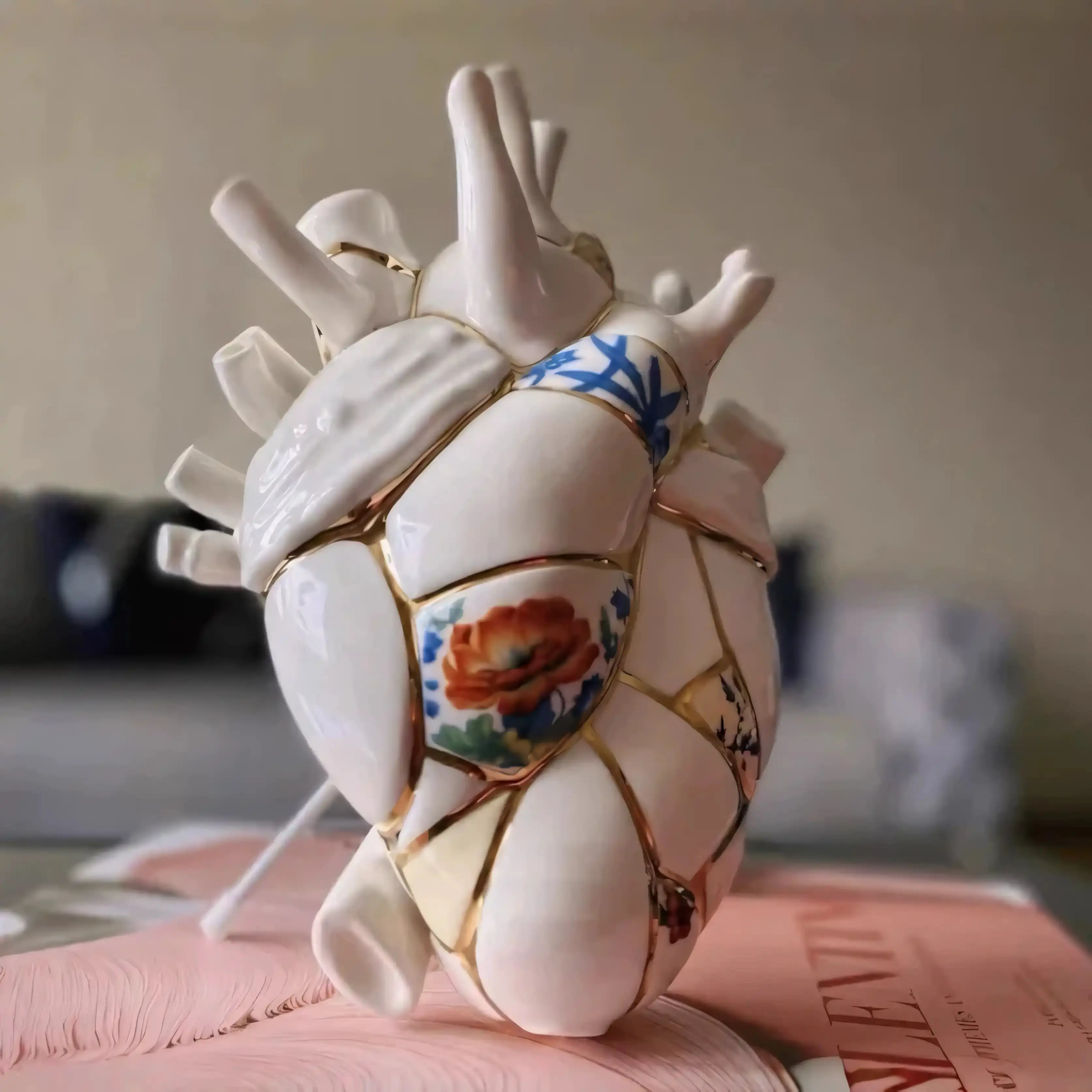 Kintsugi Heart Vase